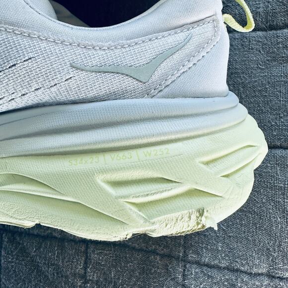 hoka one one bondi 8 nimbus cloud/luminary green women’s size 8b - Picture 5 of 11